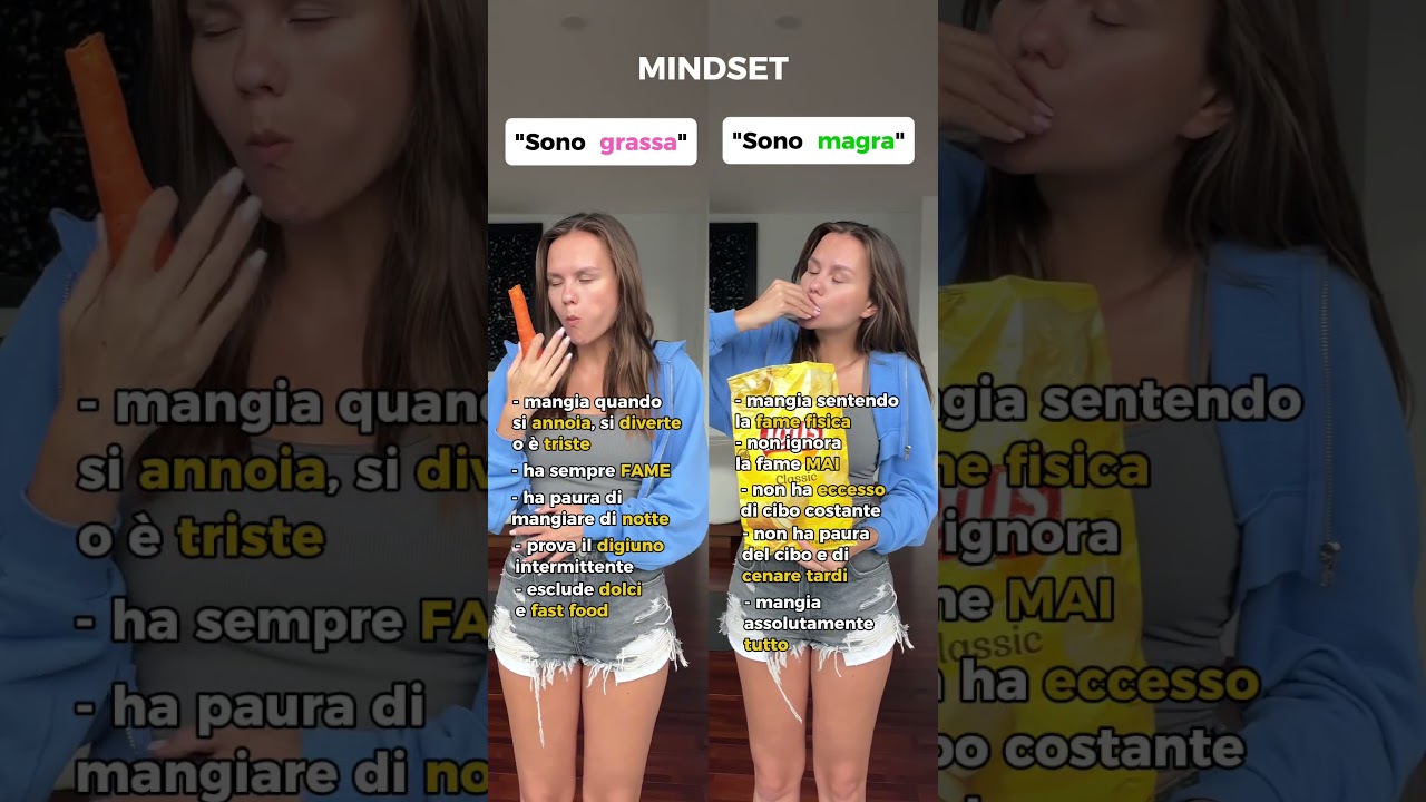 Vuoi dimagrire? Devi prima cambiare il tuo mindset! 🍫 #benessere #alimentazione #dimagrimento