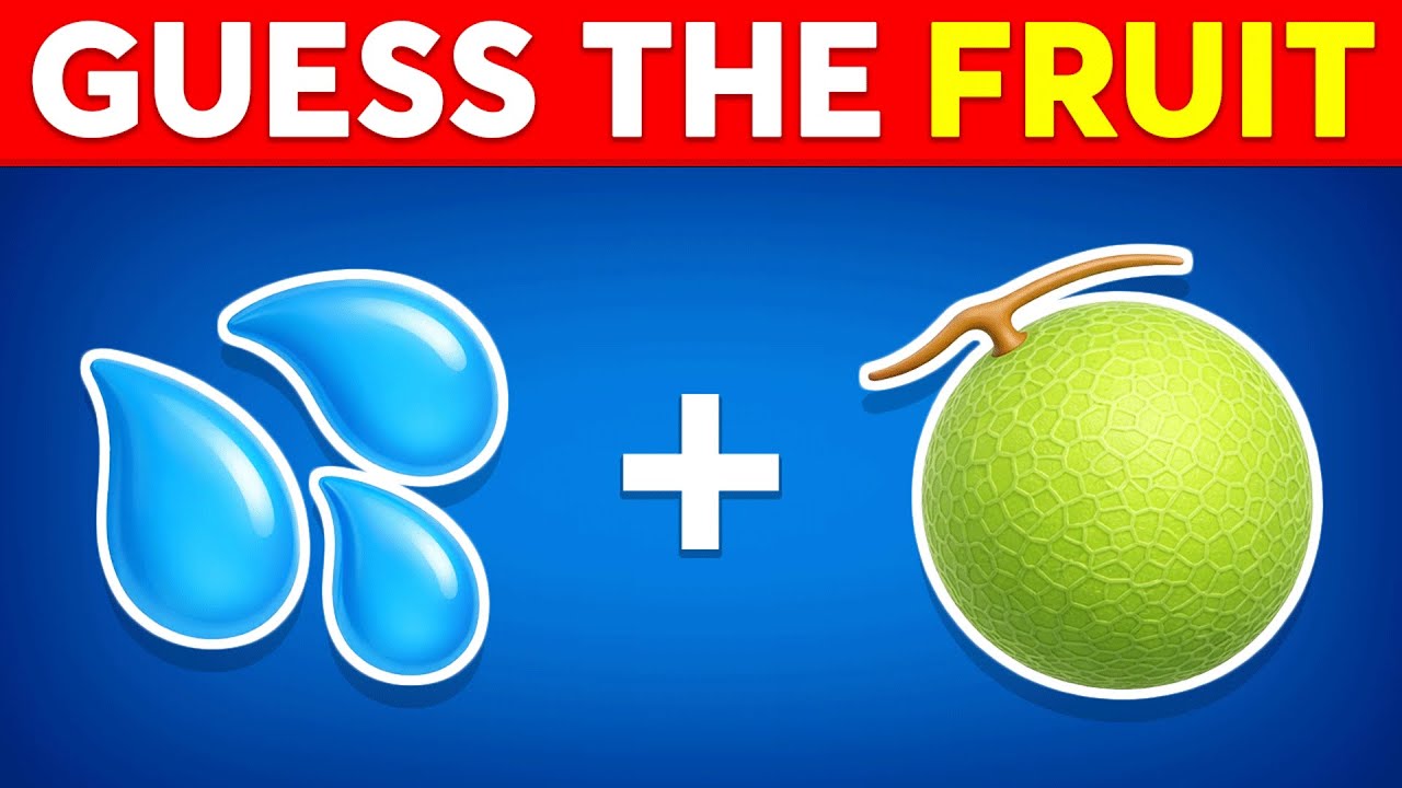Can You Guess The FRUIT By Emojis? 🍓🍏🍉 Best Emoji Quiz 2025