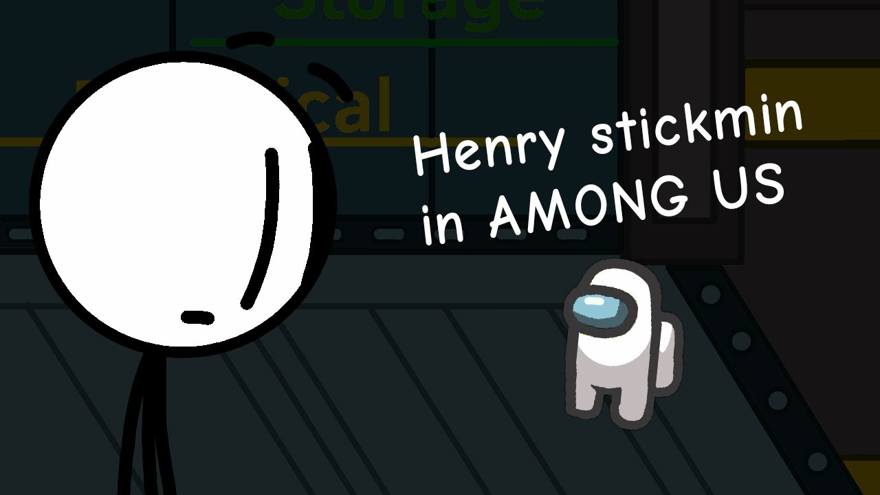 Henry Stickmin in Among Us but he fails to distract everyone