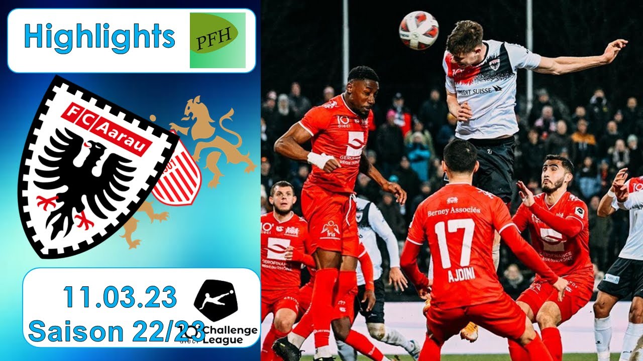 Highlights: FC Aarau vs FC Stade - Lausanne - Ouchy (11.03.2023)