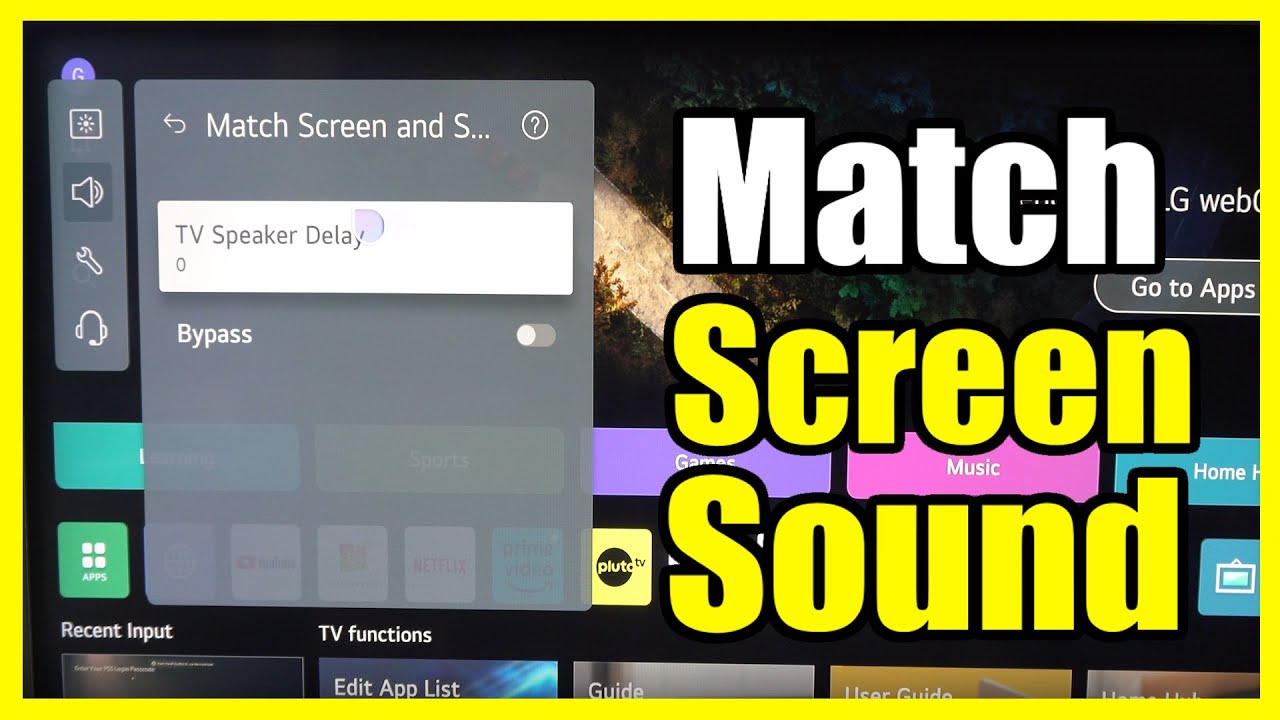 How to Match your Screen & Sound on LG TV (Audio Settings)