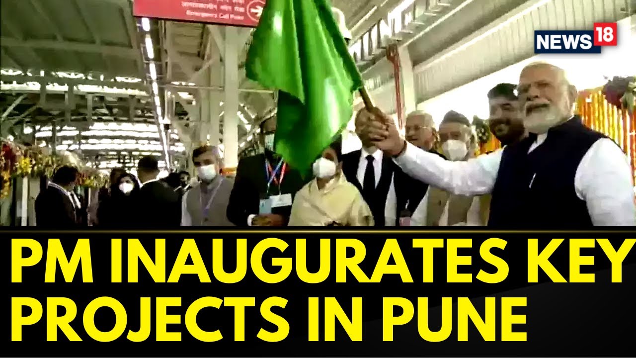 PM Modi Inaugurated Key Projects In Pune After Receiving The Lokmanya Tilak Award | News18
