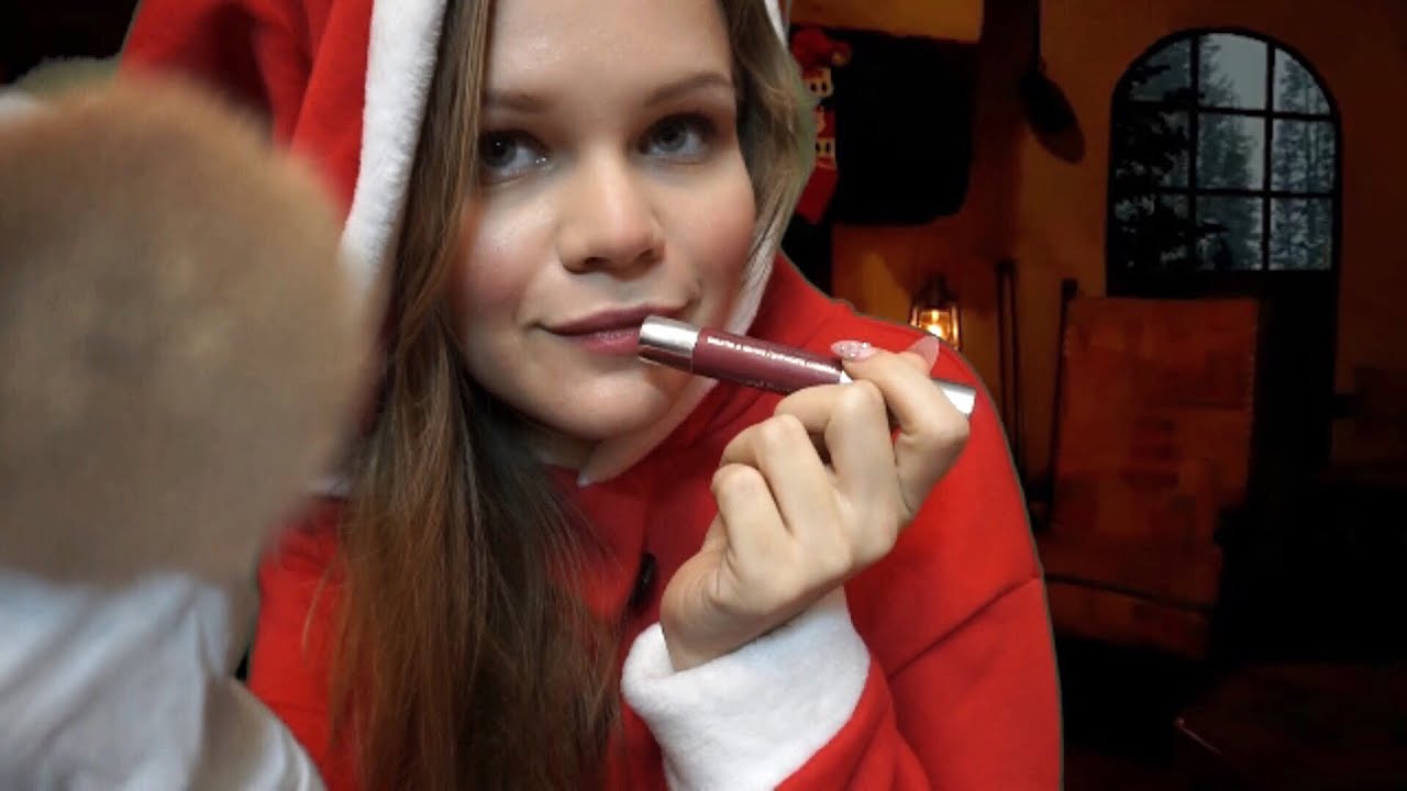 АСМР | Макияж от Миссис Клаус 🤶 | Звуки Рта| Полярный Экспресс 4 | ASMR | New Year Makeup
