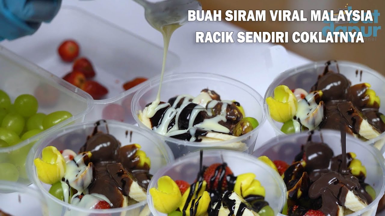 Buah viral malaysia racik sendiri coklatnya, lebih murah, rasanya kayak coklat Belgia