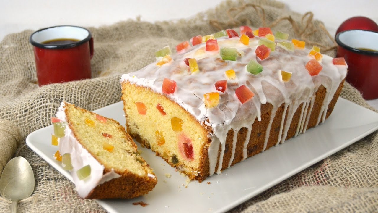 Bizcocho de navidad con fruta confitada ¡Delicioso y muy fácil!