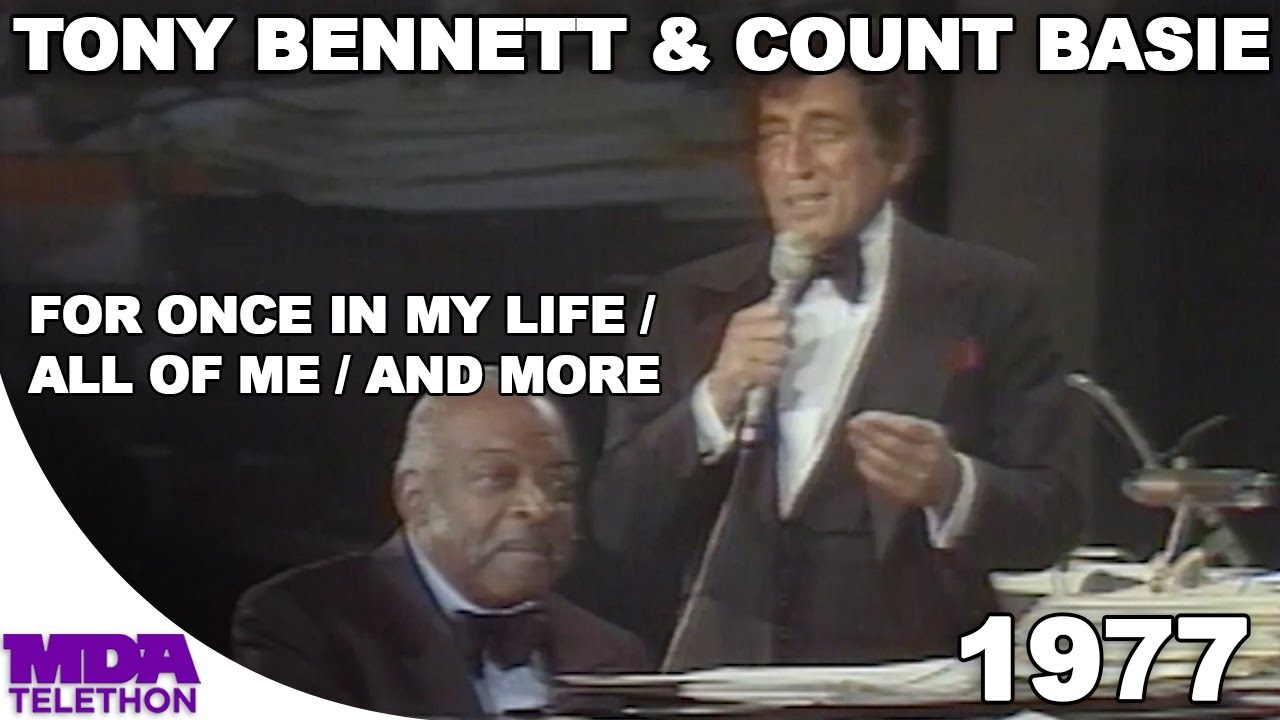 Tony Bennett and Count Basie - For Once In My Life and More Medley | 1977 | MDA Telethon