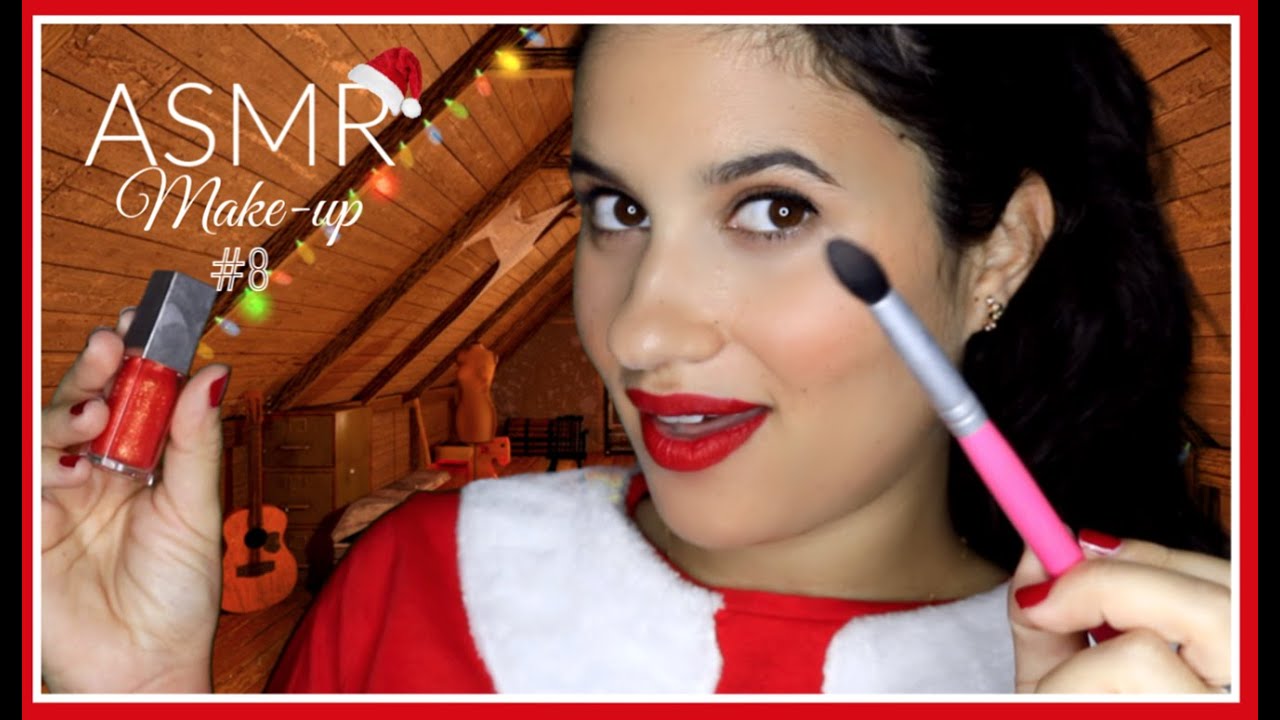 ASMR ROLEPLAY FRANÇAIS 🎄 JE TE MAQUILLE POUR NOËL ( épisode 8 )