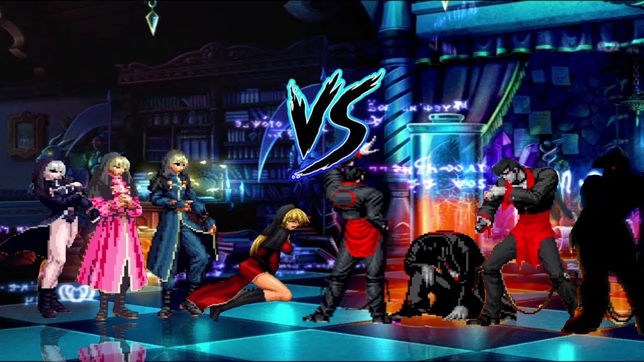KOF MUGEN Wing team(Schluss - Pre) VS Iori Team ウイングチーム vs 八神庵 組  戦闘機の王