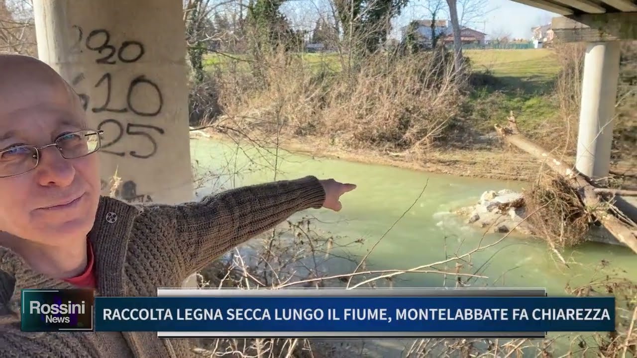 RACCOLTA LEGNA SECCA LUNGO IL FIUME, MONTELABBATE FA CHIAREZZA