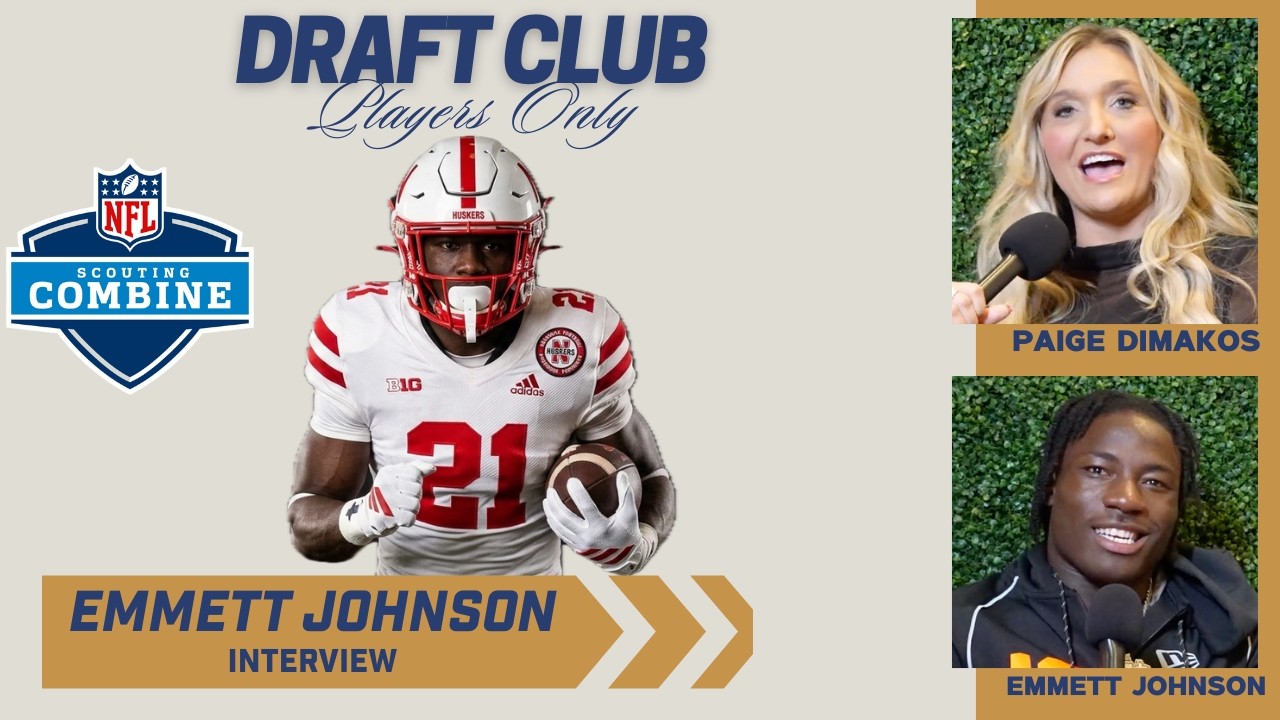 Nebraska RB Emmett Johnson on His NFL Combine Performance, Draft Stock & Proving Doubters Wrong