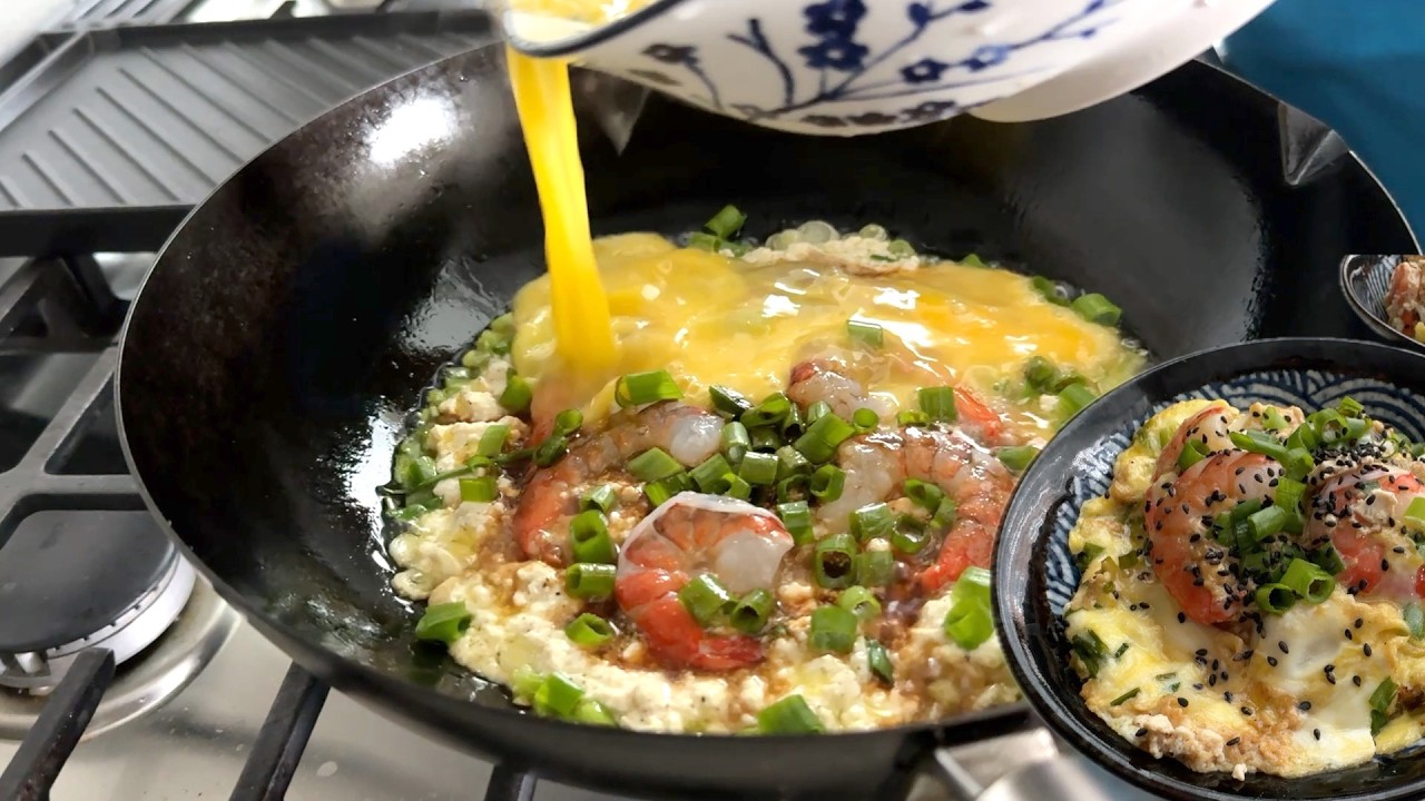 豆腐虾仁盖饭 轻松简单 优质蛋白【田园时光美食】