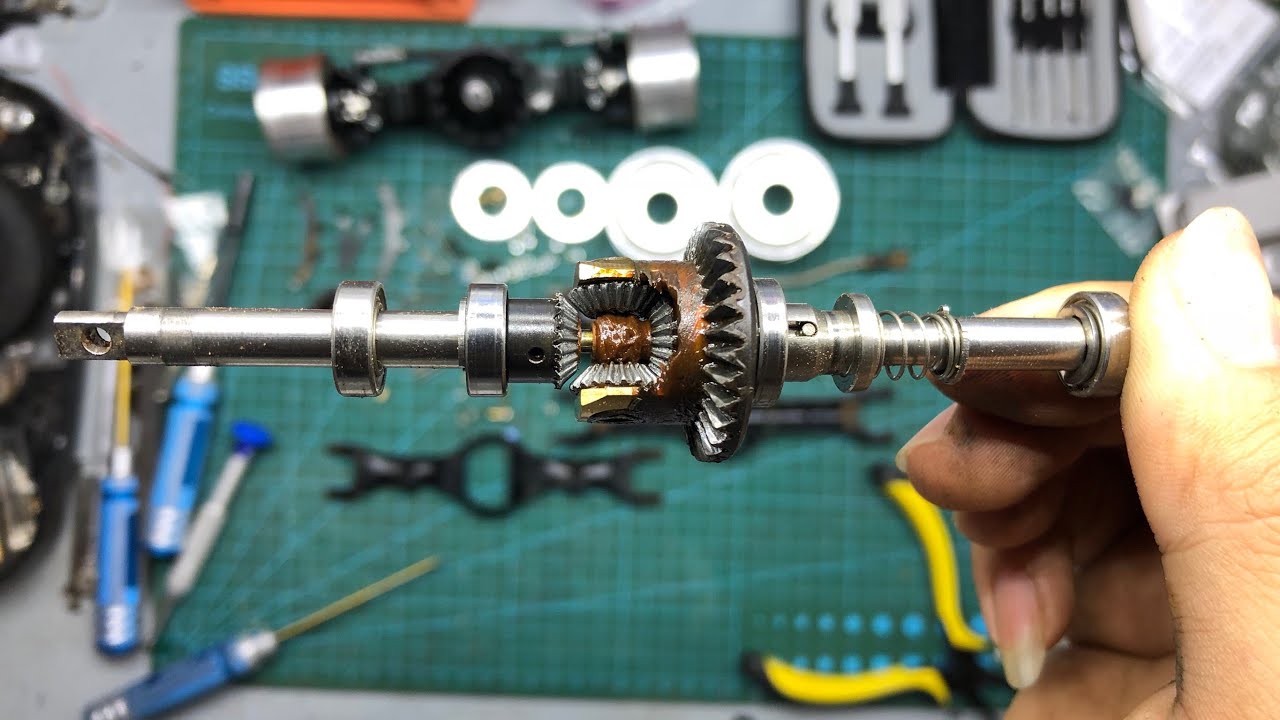 How to assembly closed axle rc 1/14 lesu models