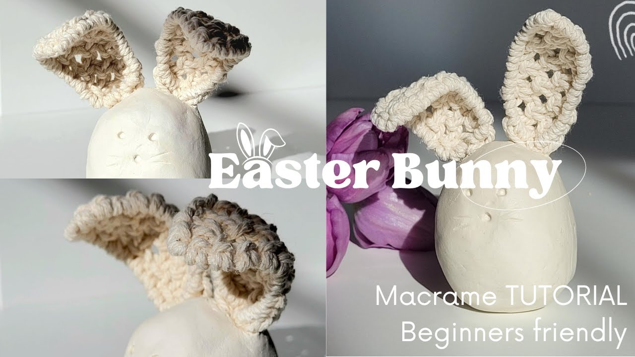 Macrame Bunny ears | DIY Easter Bunny | Macrame Bunny Tutorial  | Easter decorations