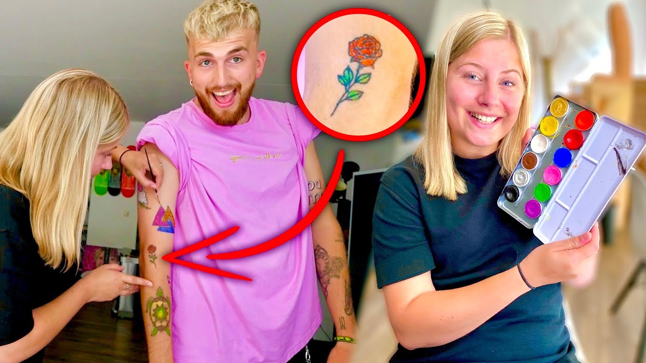 VRIENDIN KLEURT AL MIJN TATTOO'S IN! (+ Tattoo story's)