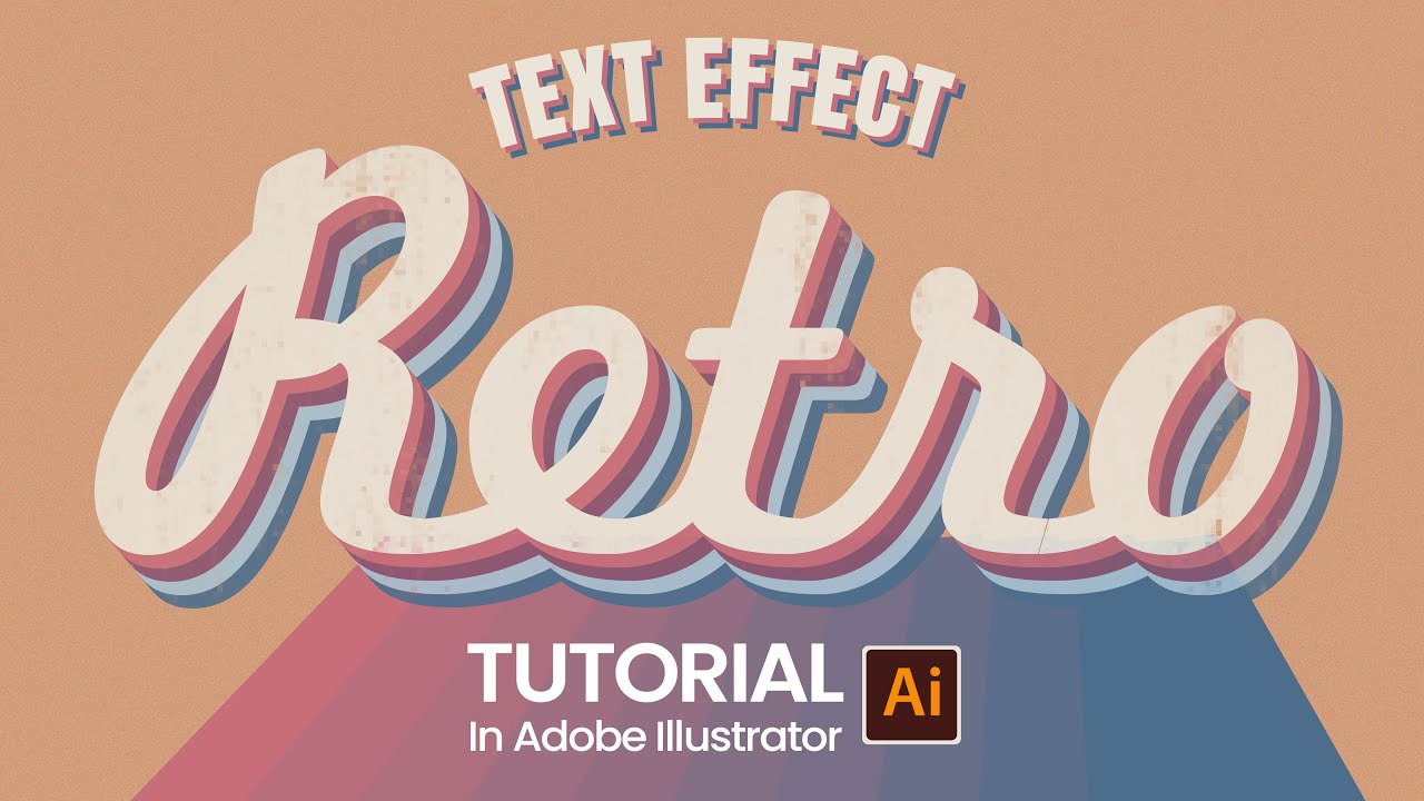 Learn How to Make This Retro Style Text Effect in Adobe Illustrator