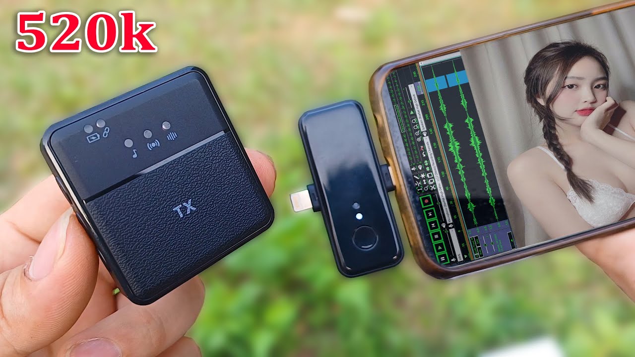 Chỉ 500k - Micro Thu Âm Không Dây cho điện thoại này không khác hàng xịn luôn - Micro SMI 11 SX31