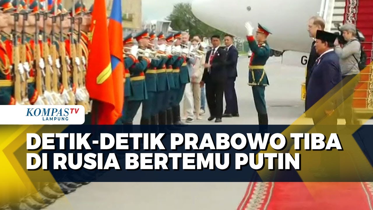 Momen Kedatangan Prabowo di Rusia, Jawab Undangan Khusus dari Putin