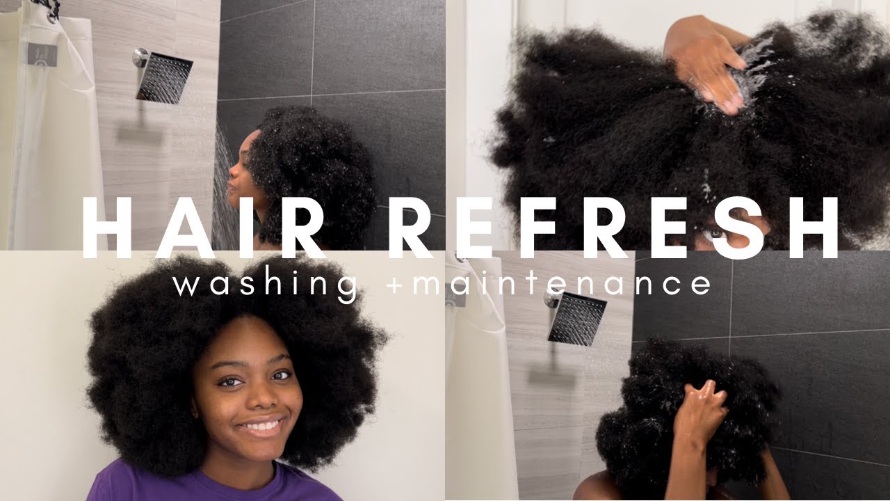 MY HAIR MAINTENANCE ROUTINE | Afro Crochet Protective Style