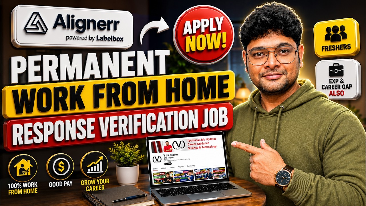 🔥 Work From Home Jobs 2026 | Latest Jobs in Telugu | Online Jobs from Alignerr | V the Techee