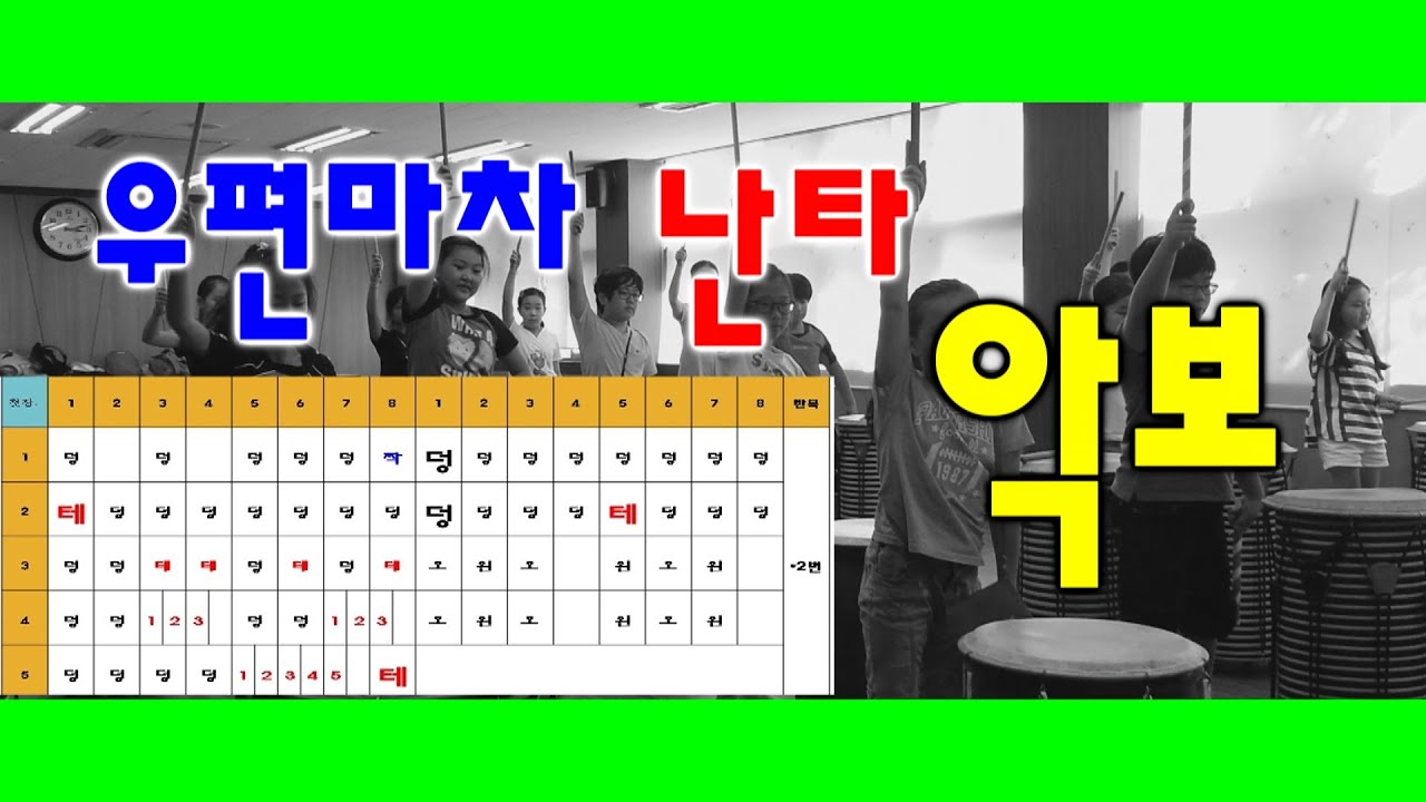 #2강.  우편마차 난타악보를 분석하고 리듬을 연주해봅니다
