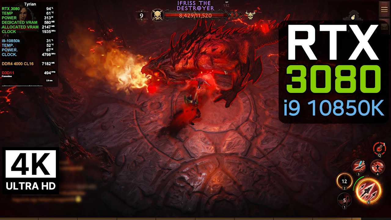 Diablo Immortal PC - 4K Maximum Settings | RTX 3080 + i9 10850K