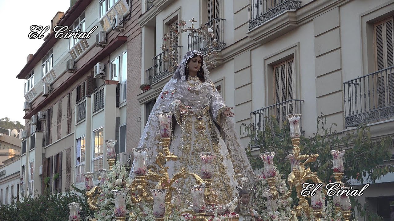 VIRGEN DEL ROCIO CORONADA PENTECOSTES MALAGA 2023 RECORRIDO COMPLETO 4K