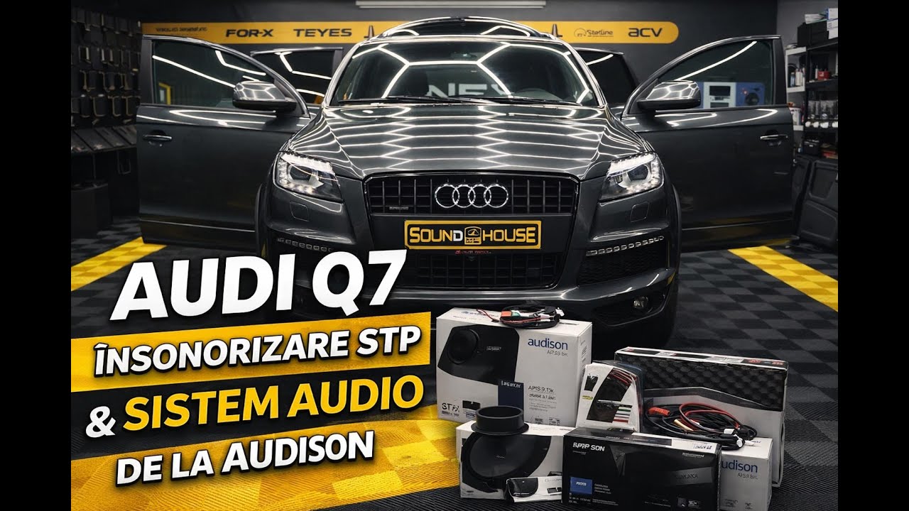 ASA AR  FI TREBUIT SA IASA DIN FABRICA UN AUDI Q7 | Insonorizare STP & sistem audio AUDISON 🚗🔥