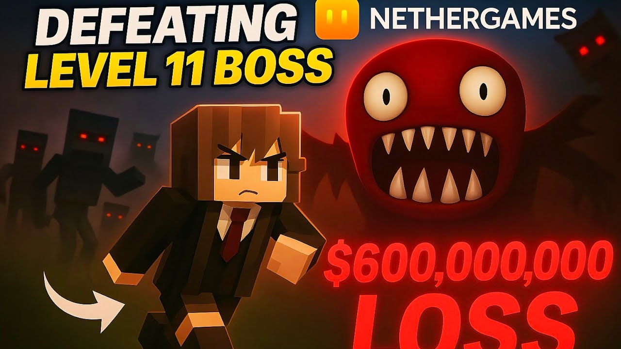 How I Defeated NetherGames Skyblock Hardest Boss 😨 | #minecraft #nethergames 