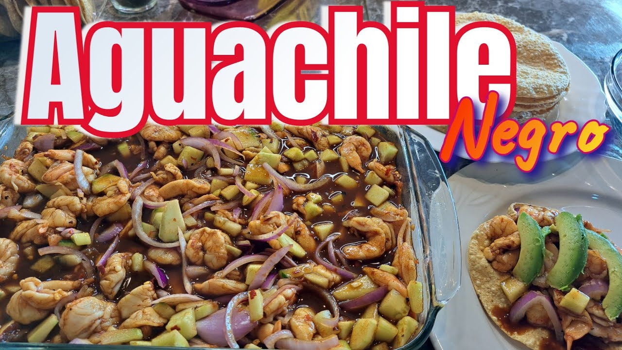 Aguachile Negro de Camarón//COCINANDO CON JULIET.