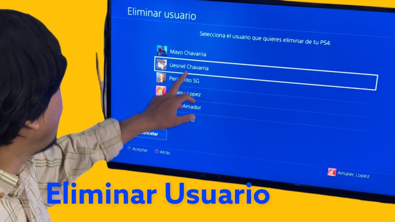 C&oacute;mo eliminar un usuario o perfil de nuestra PS4 de manera sencilla ?