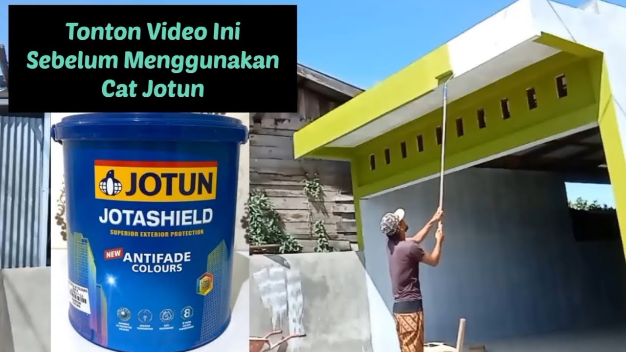 Cara menggunakan cat dasar jotun dan cat finishing jotun jotashield
