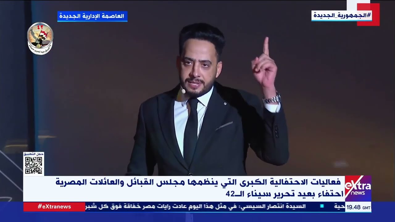 الفنان عصام السقا خلال الاحتفال بذكرى تحرير سيناء: تحية لكل بيت مصري قدم ابنه لخدمة بلده