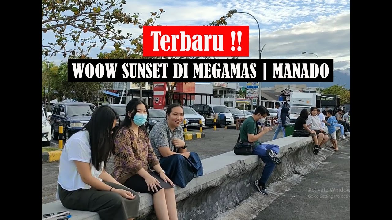 Kota Manado 2023, wow begini suasana Sunset di Megamas, Teluk Manado dengan pemandangan indah