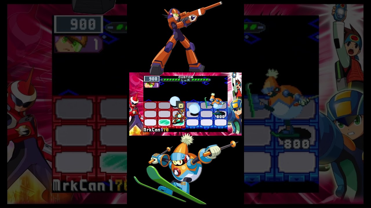 BlizzardMan Omega / SP Deleted in 18s with Chaos Unison Charge Attacks - Megaman Battle Network 5