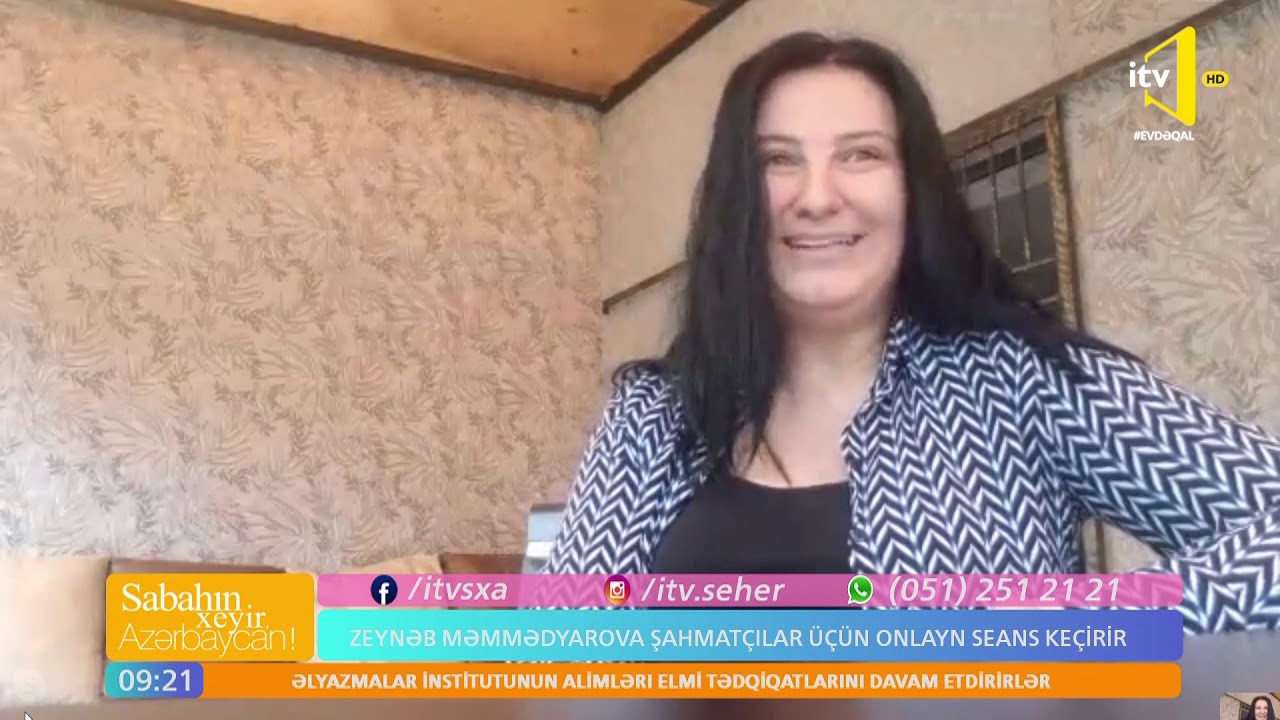 Zeynəb Məmmədyarova şahmatçılar üçün onlayn seans keçirır