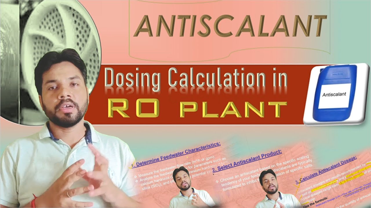 Antiscalant dosing calculation in RO plant | Antiscalant calculation formula | Antiscalant for RO |