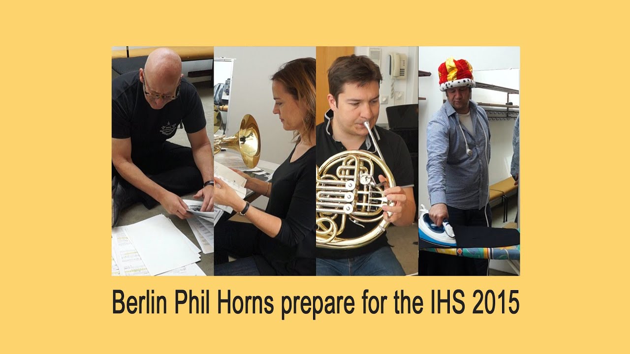 Berlin Phil Horns prepare for the IHS 2015