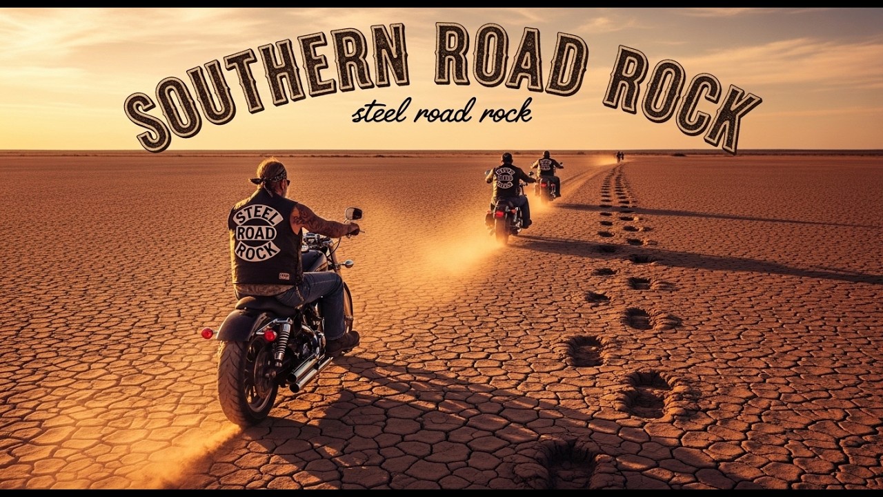 Steel Road Rock – Electric Nightwake 🌑⚡ Neon Road | Rebels Ride On #SteelRoadRock #CyberRide