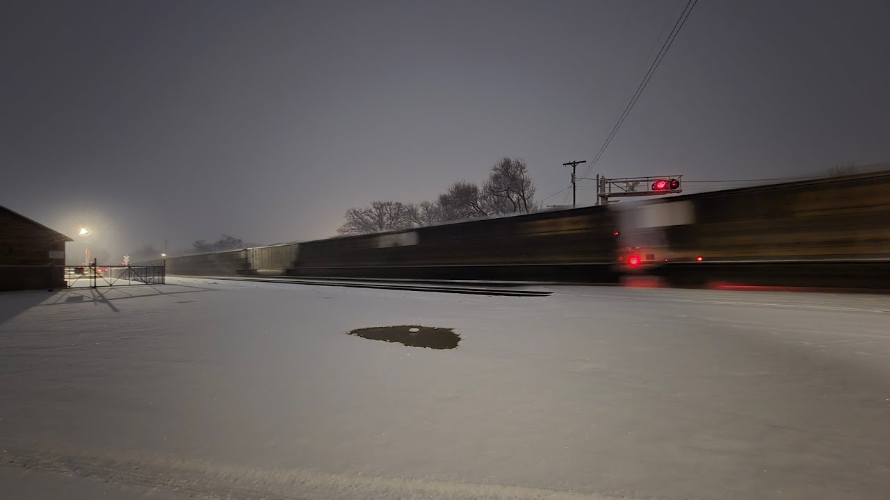 CSX Trains in the Snow