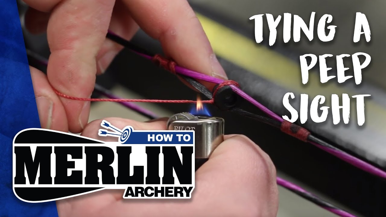 Merlin Archery HOW TO: No. 9 - Tying a Peep Sight