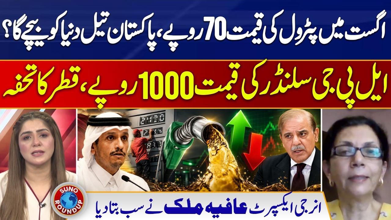 Petrol price to hit Rs 70 in August, LPG cylinder price In Pakistan | Suno Roundup EP 314