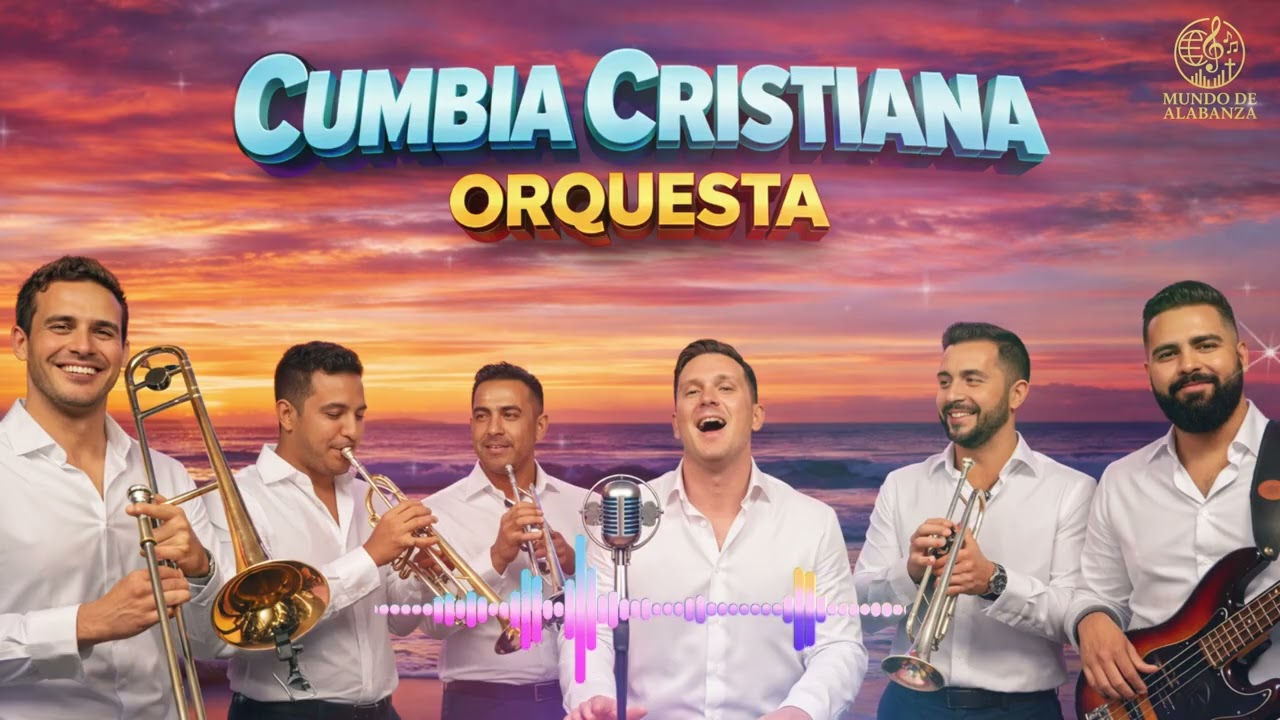 Cumbia Cristiana Orquesta.  Cadena de coros de ayer y hoy.  Bendición de lo alto.