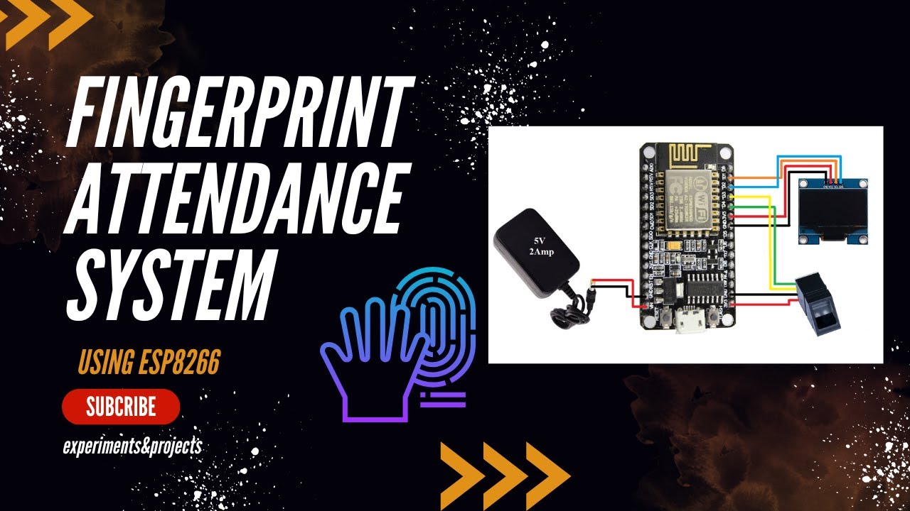 IoT Based Biometric Fingerprint Attendance System with NodeMCU ESP8266 #esp #iot