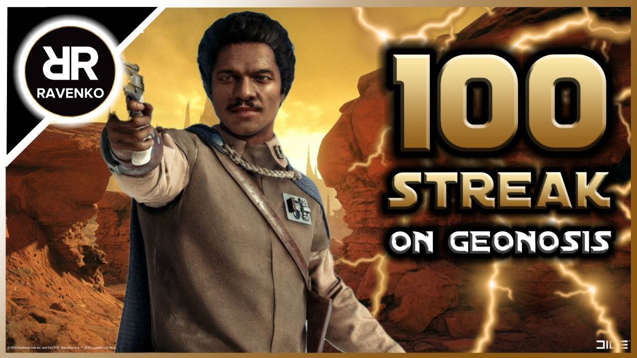 100 Lando Calrissian Killstreak on Geonosis (Star Wars Battlefront 2 - Galactic Assault)