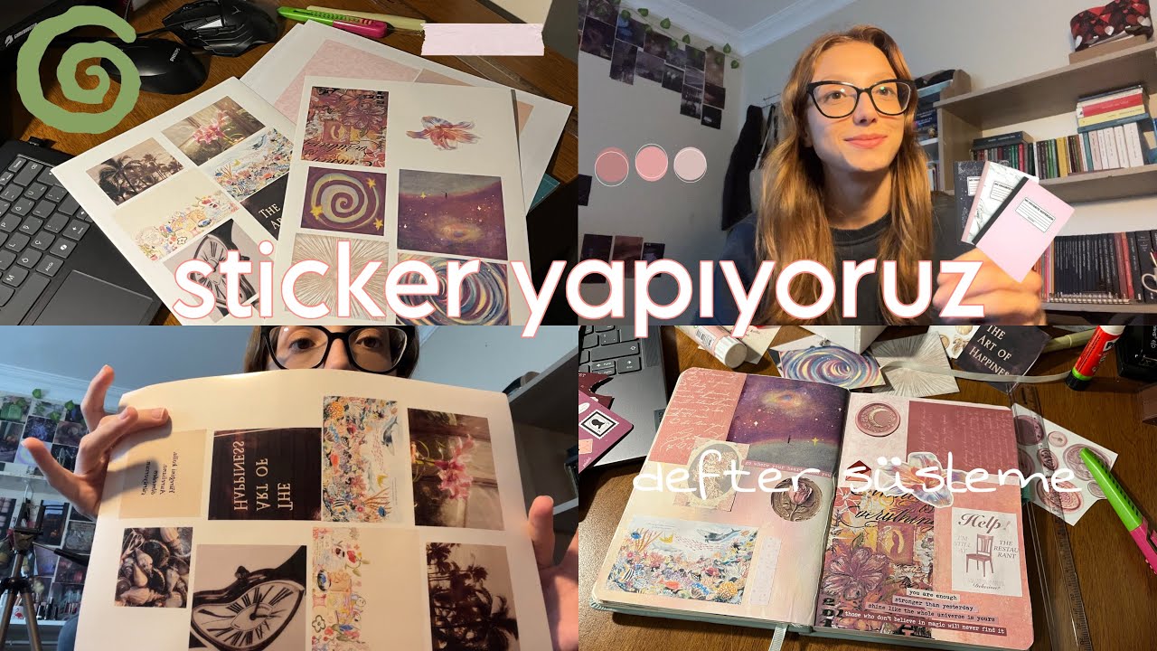 birlikte sticker yapalım || defter süsleme ve kitap sohbeti