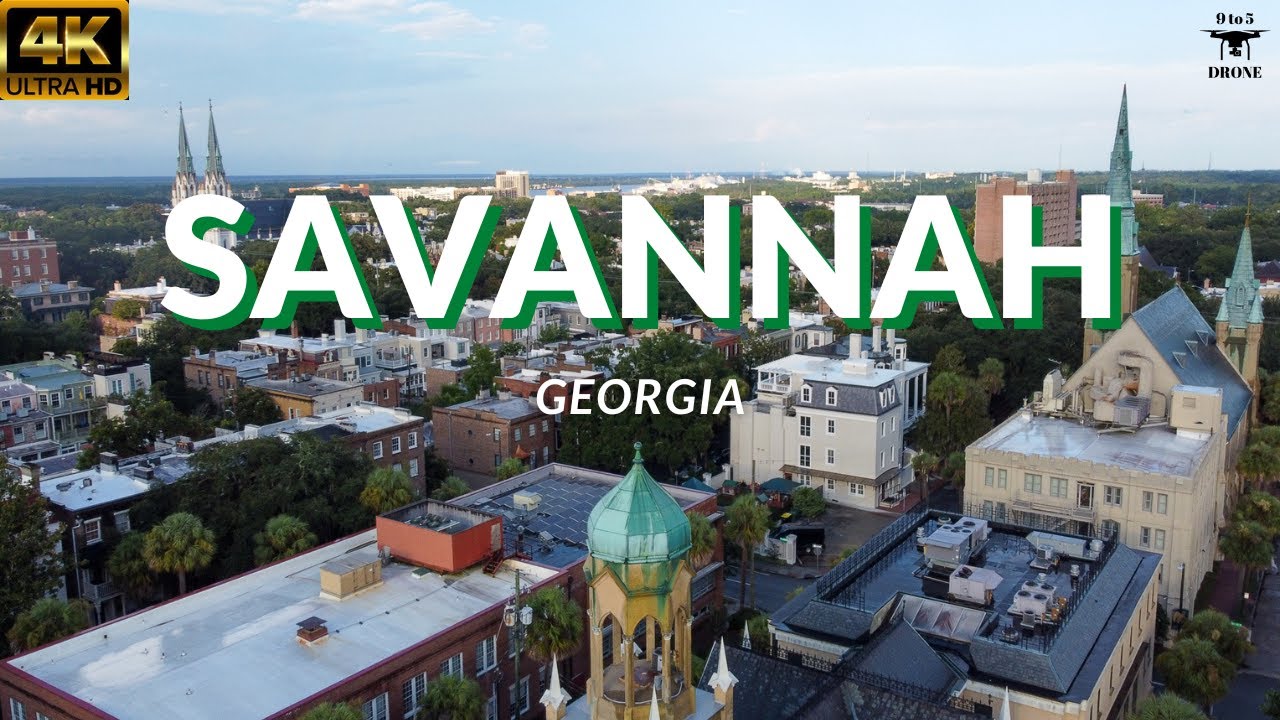 Savannah 4K Drone Footage | Savannah, Georgia