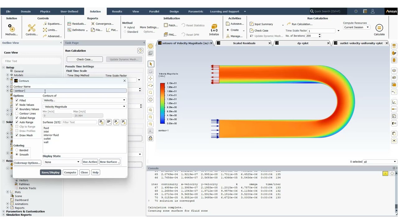 Ansys Fluent: Градиентная оптимизация: Сопряженный решатель – Часть 1