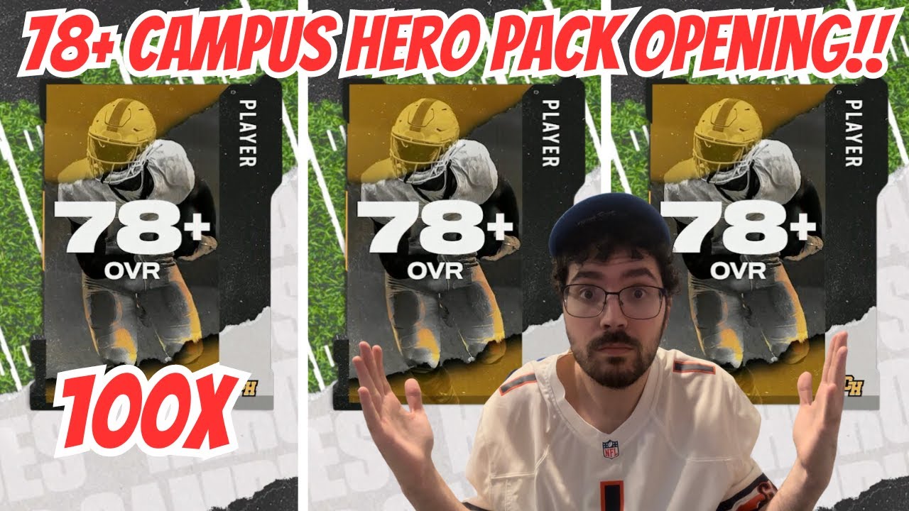100X 78+ НАБОР ГЕРОЕВ КАМПУСА ОТКРЫВАЕТСЯ В MADDEN 25 И МЫ ЭТО ПОЛУЧИЛИ!!