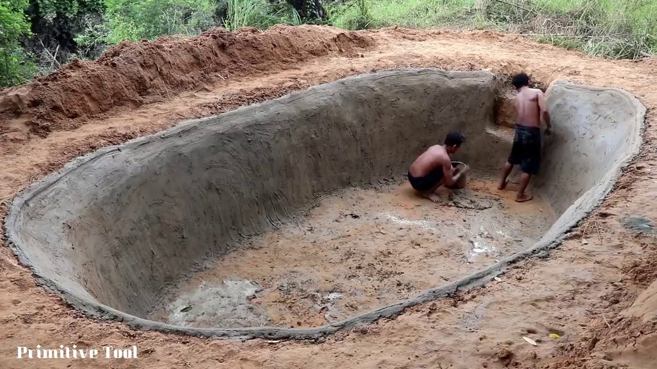 Building Amazing Pool For Swimming *Primitive Intelligence*