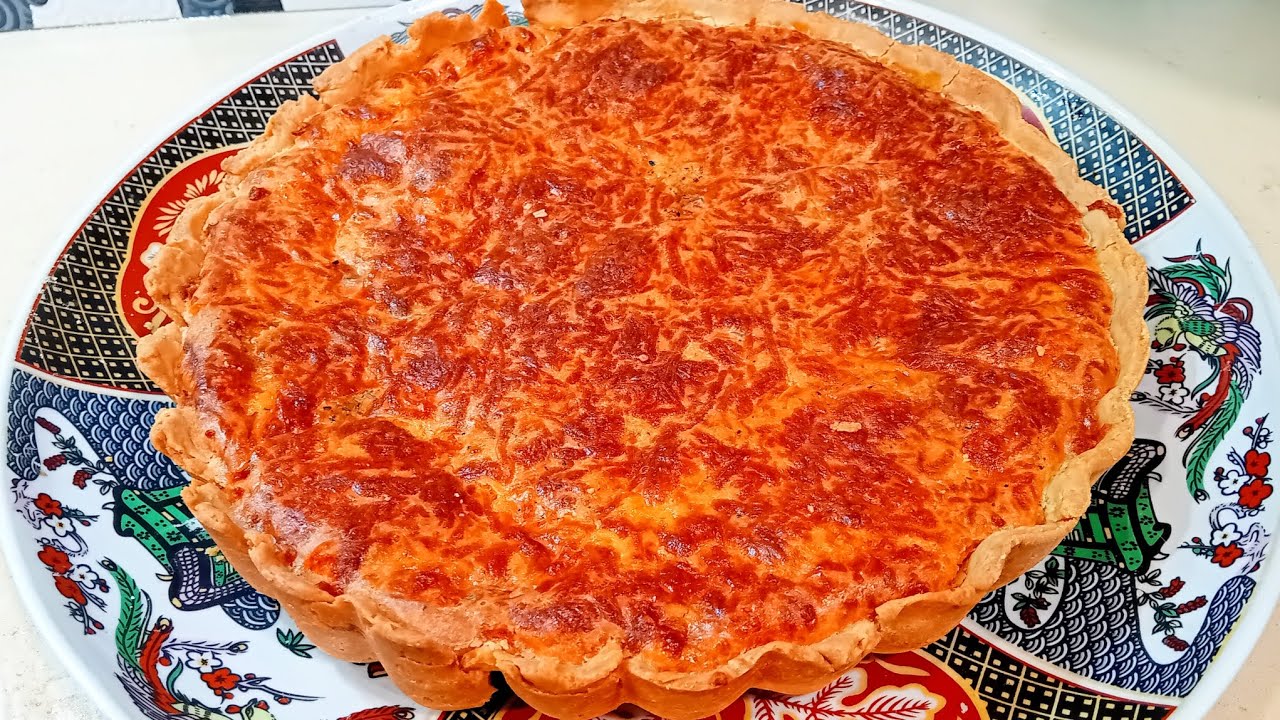 أجي صاوبي أحسن كيش فالعالم 😍كيش بنين رائع ساهل و ف أسرع وقت 😋😋كيش ب الخضر و الدجاج 🫶